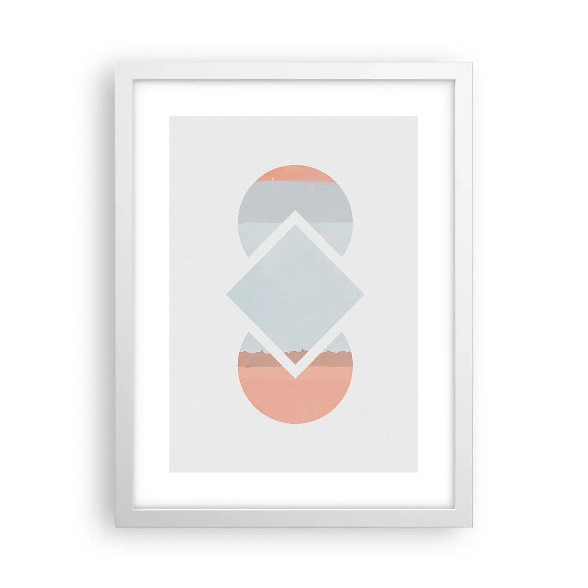 Poster în ramă albă - Situația este clară - 30x40 cm