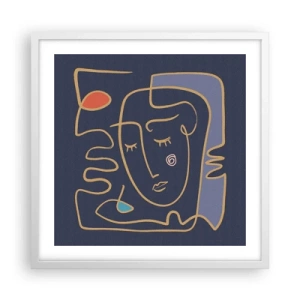 Poster în ramă albă - În reverie - 50x50 cm