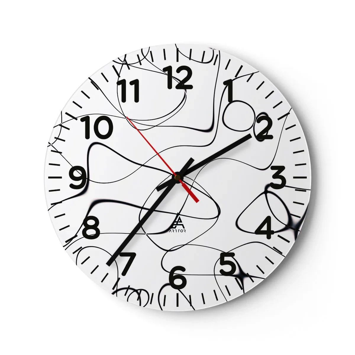 Ceas de perete - Ceas pe sticlă - Căile vieții, căile destinului - 30x30 cm