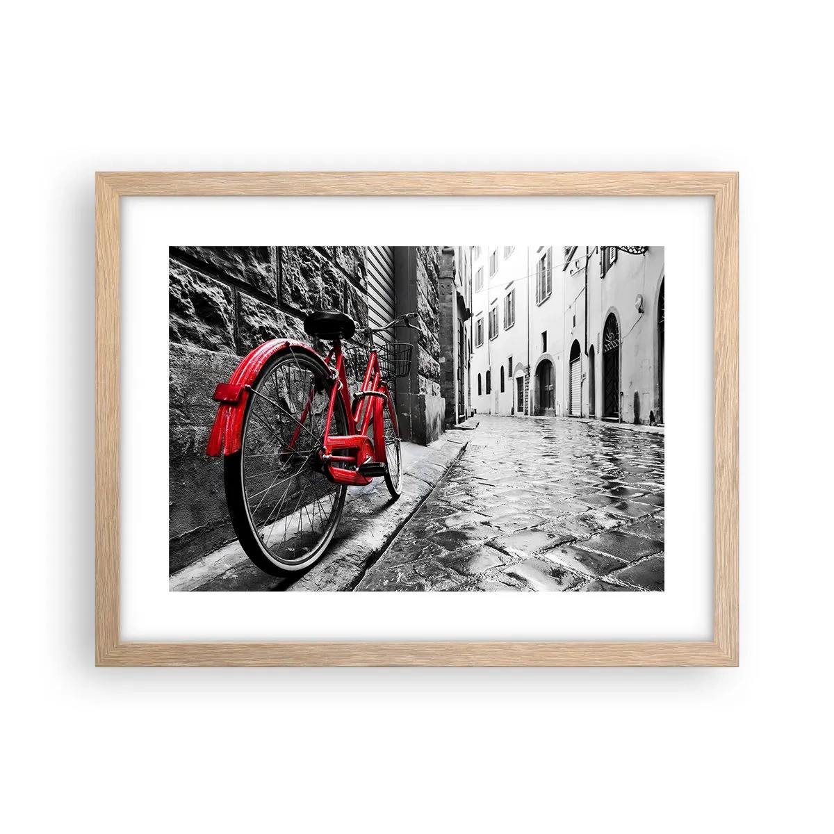 Poster în ramă de stejar deschis - Adevărata frumusețe nu îmbătrânește - 40x30 cm