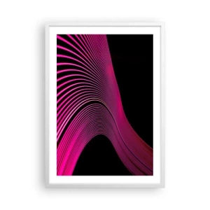 Poster în ramă albă - Bulevardul de lumină - 50x70 cm