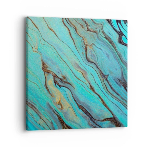 Tablou pe pânză - Mareea turcoaz - 30x30 cm