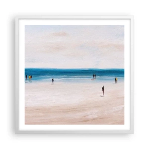 Poster în ramă albă - Nevoia naturală - 60x60 cm