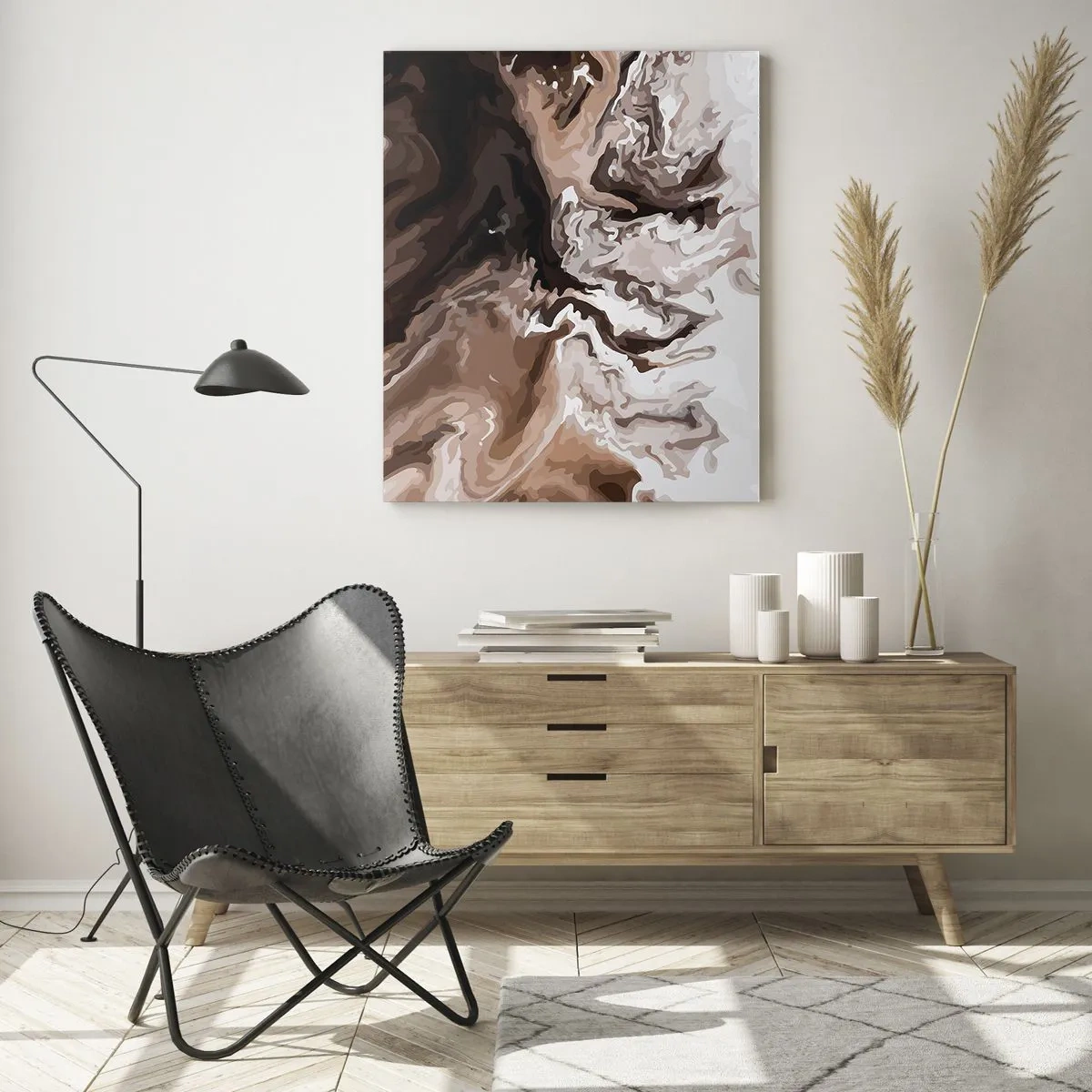 Tablou pe sticlă - Cadrilul culorilor - 80x120 cm