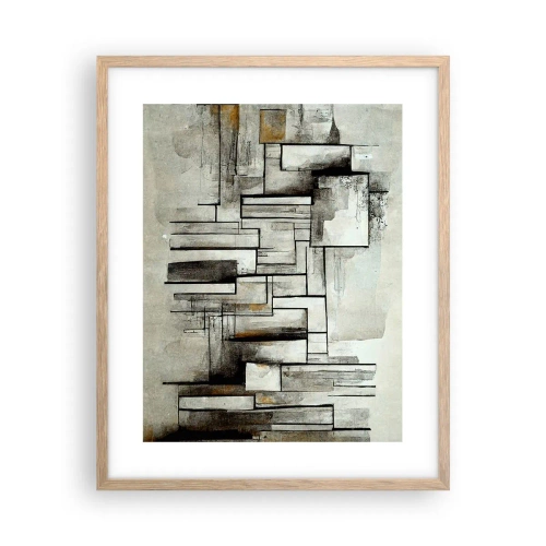 Poster în ramă de stejar deschis - Puterea simplității - 40x50 cm
