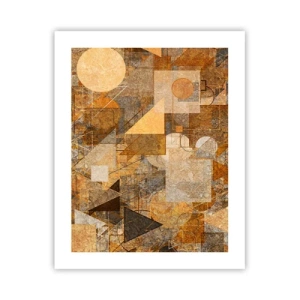 Poster - Studiu cubist de bronz - 40x50 cm
