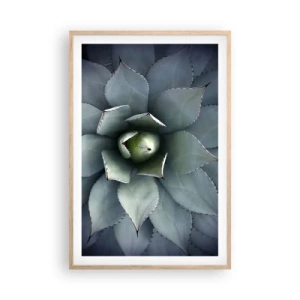 Poster în ramă de stejar deschis - Momește și avertizează - 61x91 cm