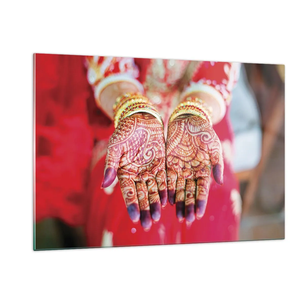 Tablou pe sticlă - Gata să prindă fericirea - 120x80 cm