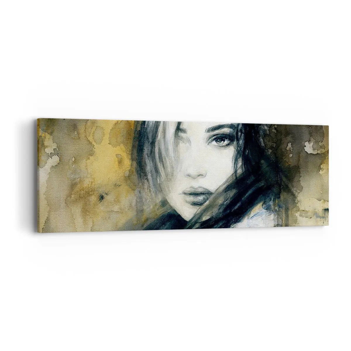 Tablou pe pânză - Mai inocentă sau mai senzuală? - 90x30 cm