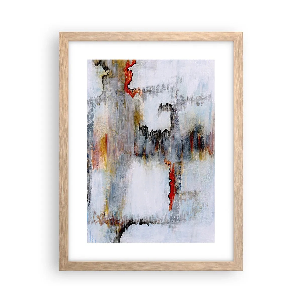 Poster în ramă de stejar deschis - Cu bățul pe apă - 30x40 cm