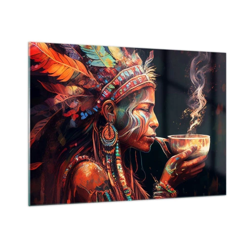 Tablou pe sticlă - Ritual magic - 100x70 cm