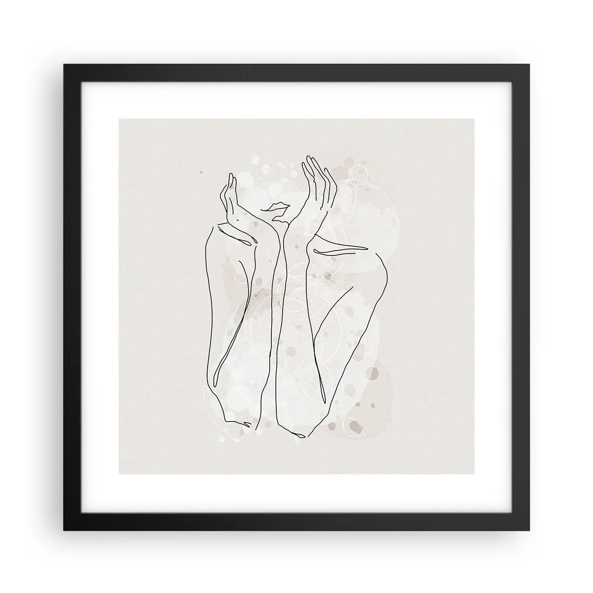 Poster în ramă neagră - Un moment pentru vis - 40x40 cm