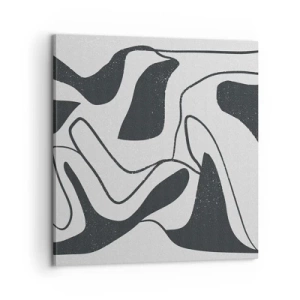 Tablou pe pânză - Distracție abstractă în labirint - 60x60 cm