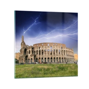 Tablou pe sticlă - Arena de luptă - 30x30 cm