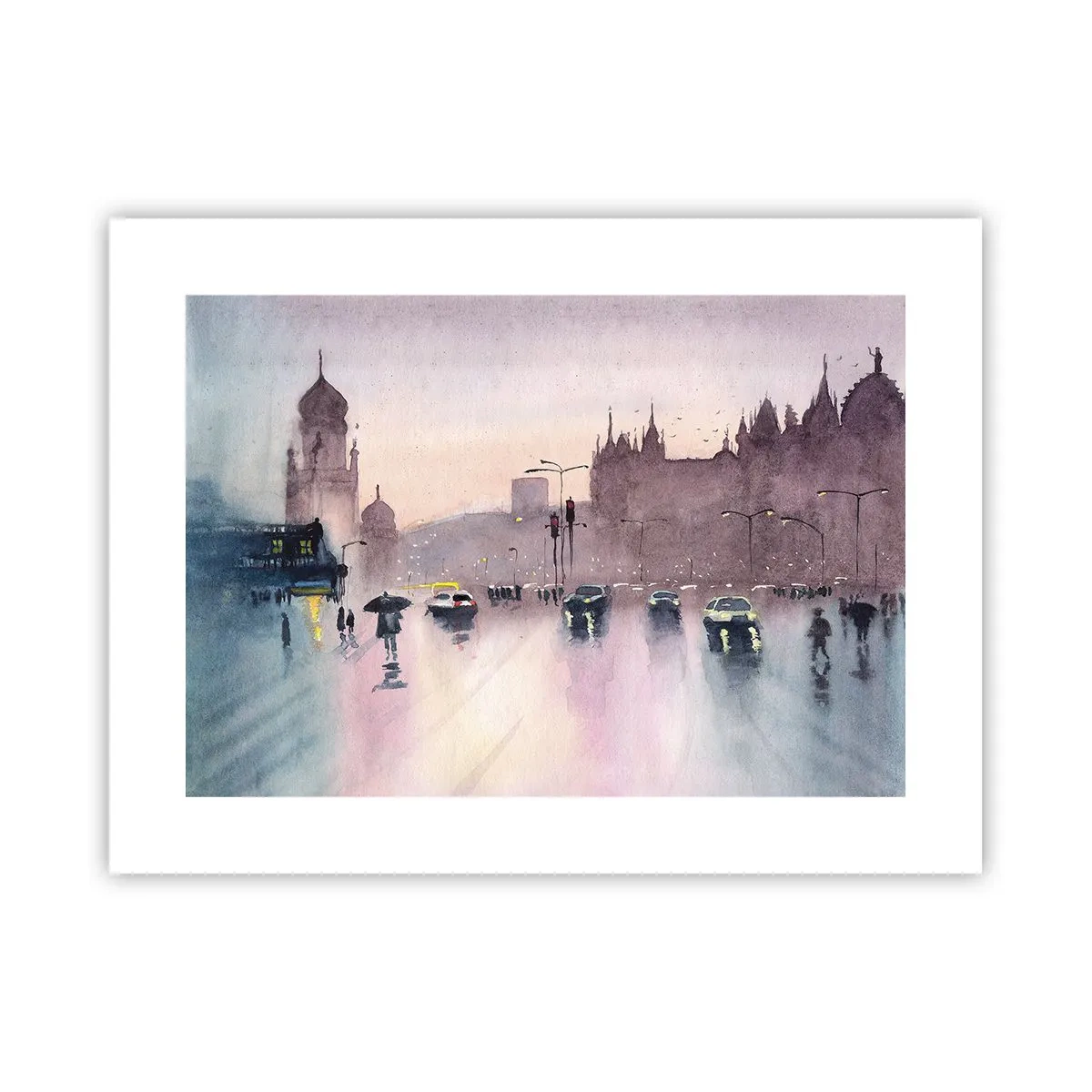 Poster - Într-o ceață ploioasă - 40x30 cm
