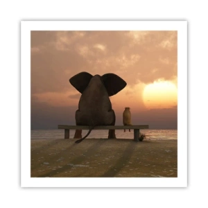 Poster - Este bine să tăcem împreună - 60x60 cm