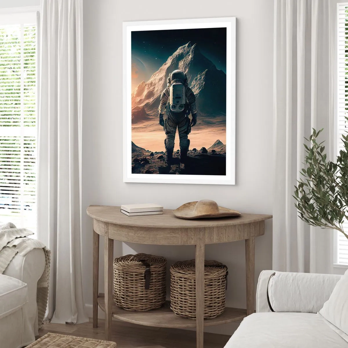 Poster în ramă albă - O nouă provocare - 61x91 cm