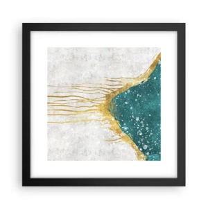 Poster în ramă neagră - Mareea de aur - 30x30 cm