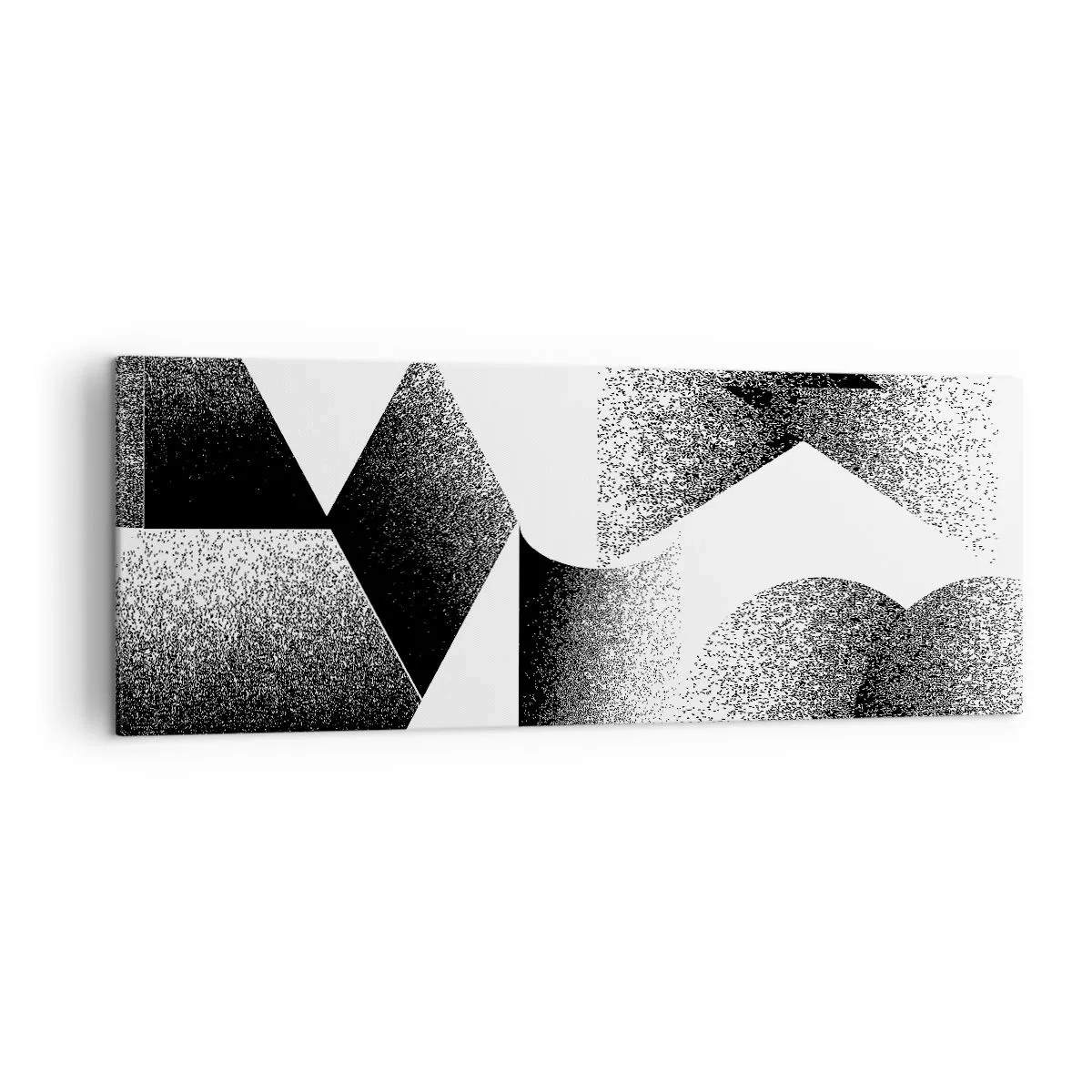 Tablou pe pânză - Unghiuri și ovale - 140x50 cm