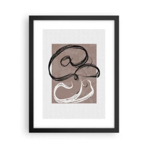 Poster în ramă neagră - Compoziția - căutarea plenitudinii - 30x40 cm