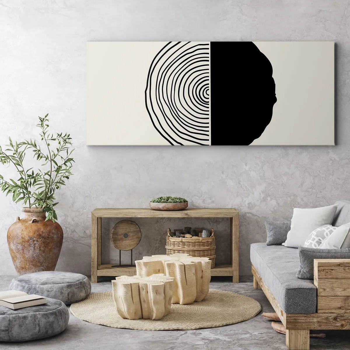 Tablou pe pânză - Jumi-juma - 100x40 cm