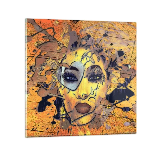 Tablou pe sticlă - Frumusețe însorită - 30x30 cm