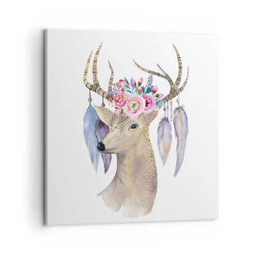 Tablou pe pânză - Ghidul sufletului - blând, inocent - 50x50 cm