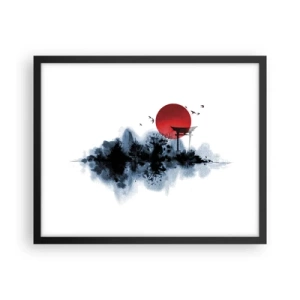 Poster în ramă neagră - O vedere japoneză - 50x40 cm