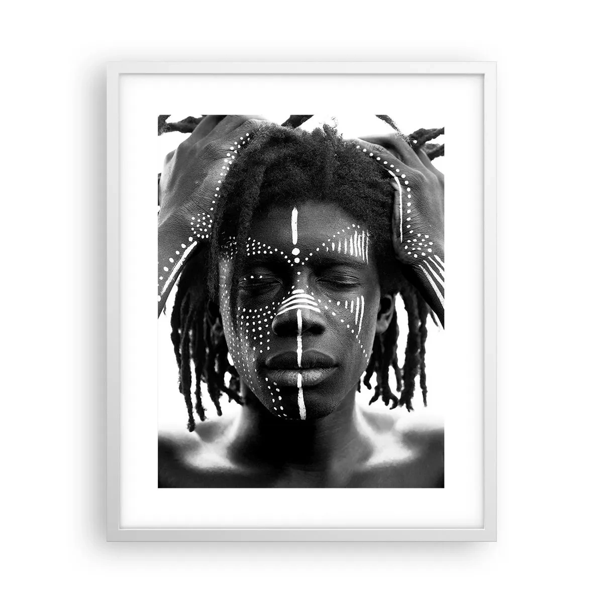 Poster în ramă albă - Unde ești? - 40x50 cm