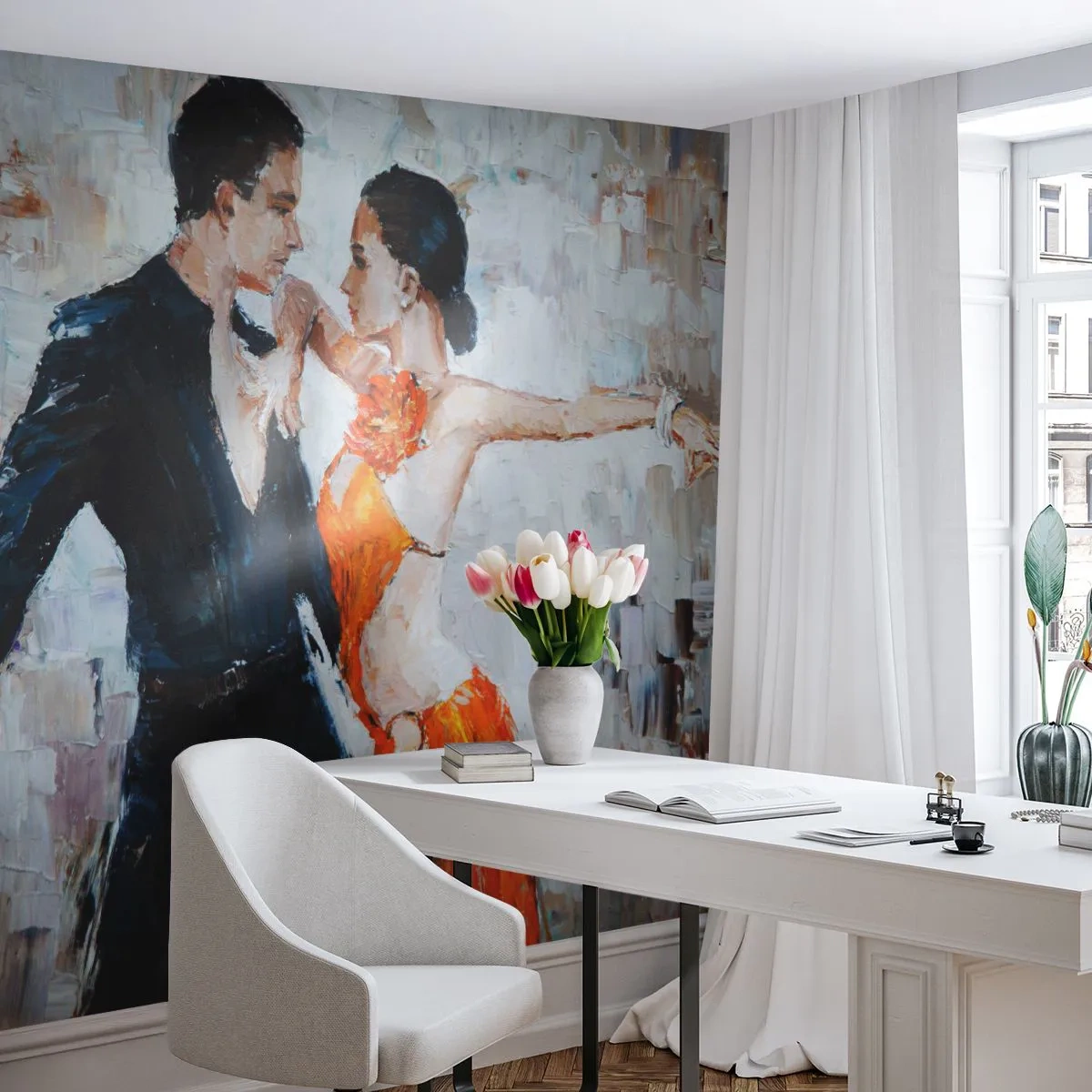 Tapet Premium Canvas - Dirty dancing - Abstracția, Dans, Tango - 200x140 cm