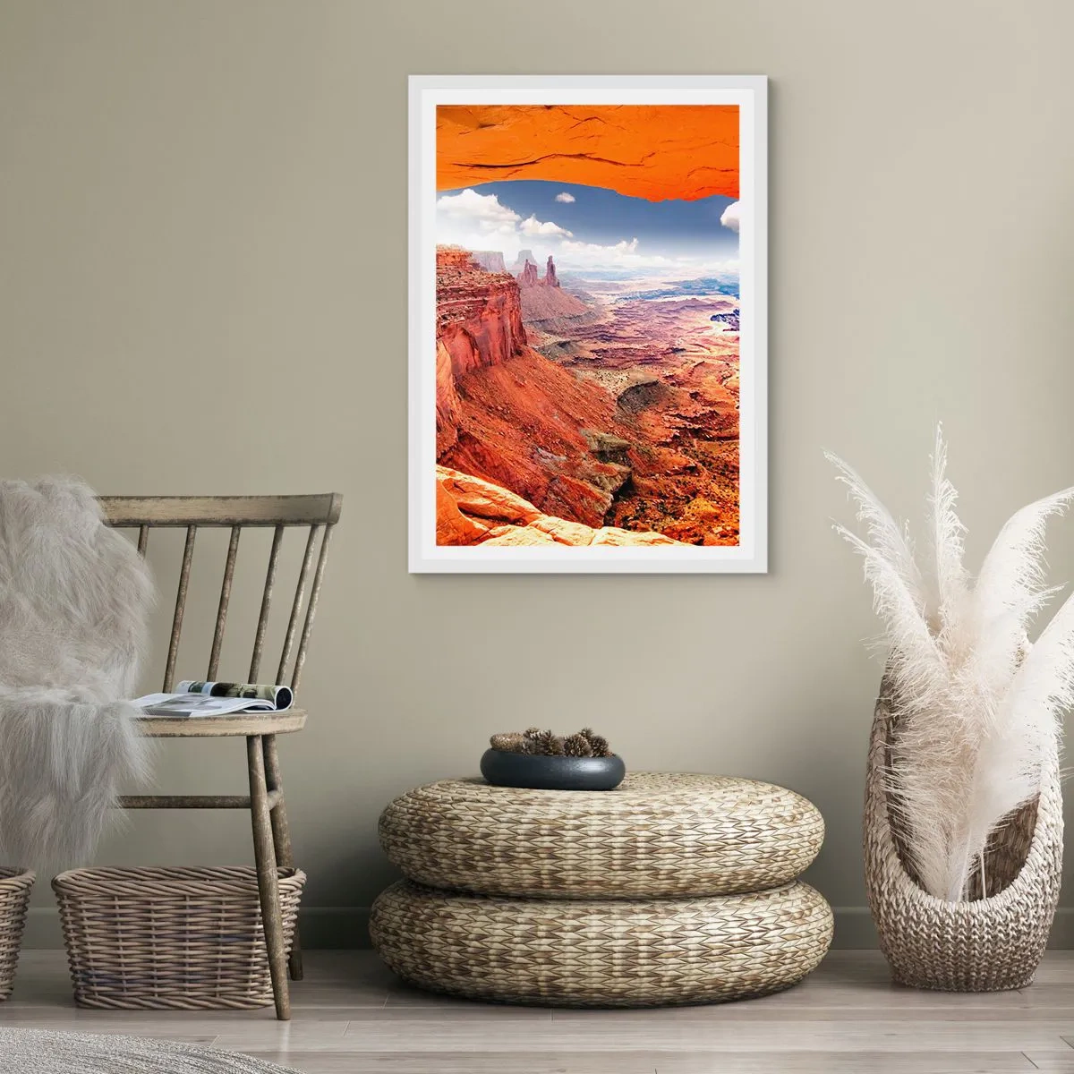 Poster în ramă albă - Sculptat de natura însăși - 30x40 cm