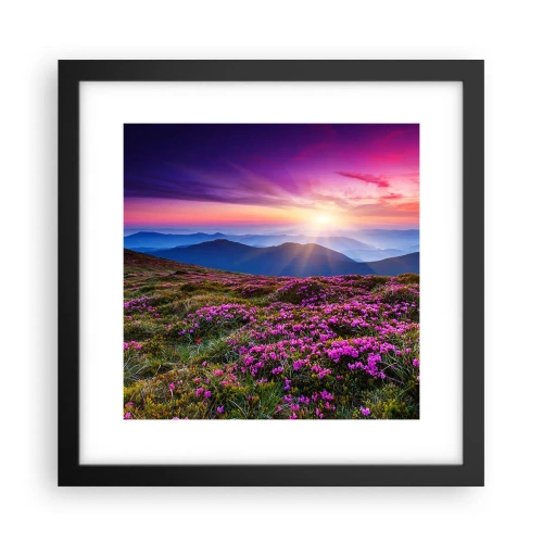 Poster în ramă neagră - Ierburile proaspete miroseau puternic - 30x30 cm