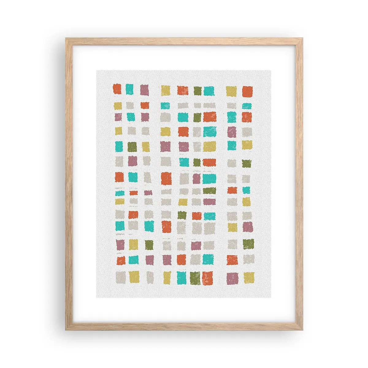 Poster în ramă de stejar deschis - Joc necunoscut - 40x50 cm
