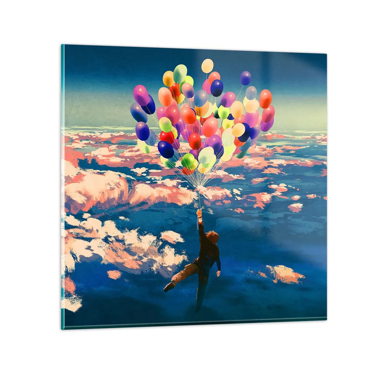 Tablou pe sticlă - Un vis din copilărie devenit realitate - 60x60 cm