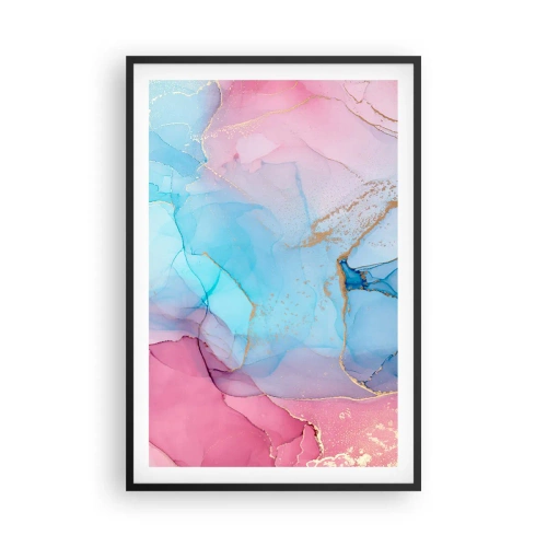 Poster în ramă neagră - Întâlnire și întrepătrundere - 61x91 cm