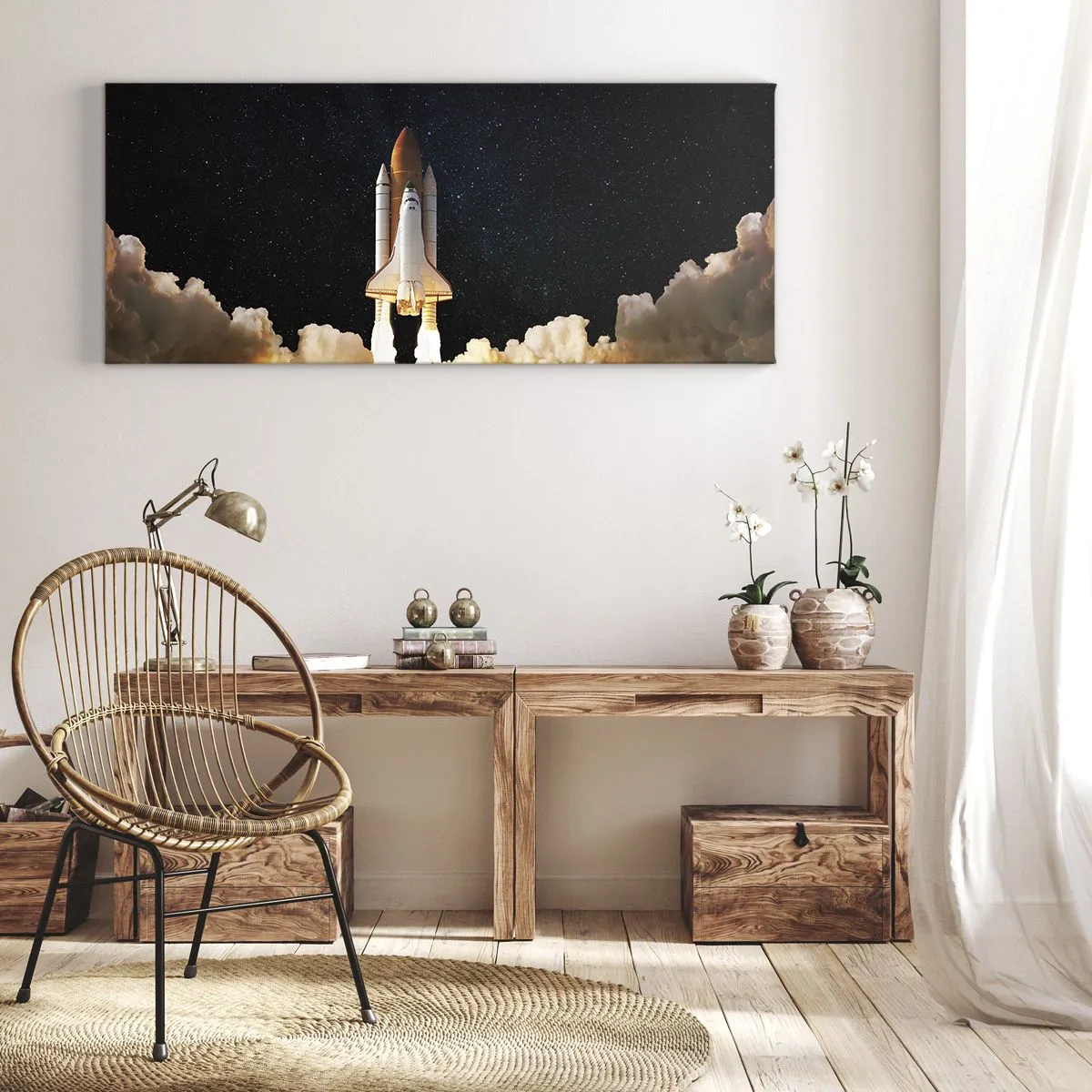 Tablou pe pânză - Ad astra! - 100x40 cm