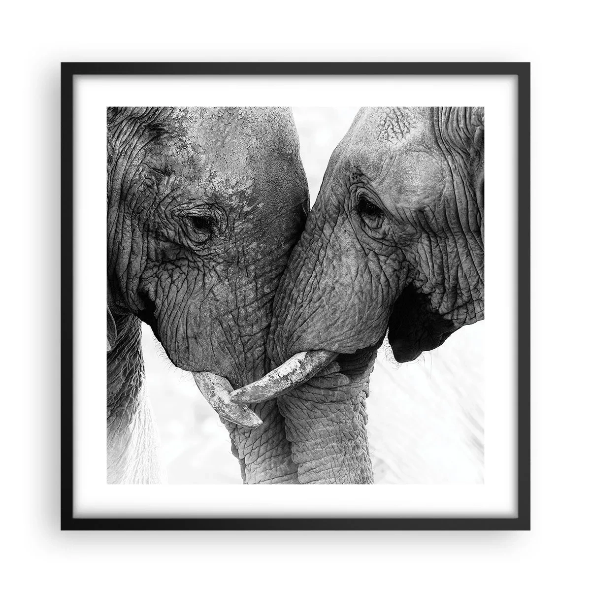 Poster în ramă neagră - Mărturisire din inimă - 50x50 cm