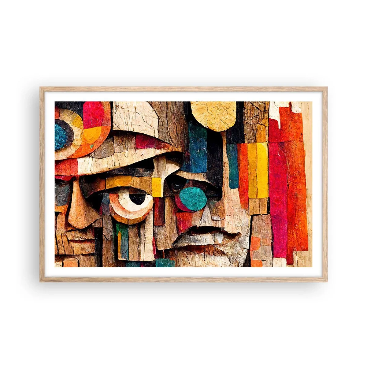 Poster în ramă de stejar deschis - Te văd... - 91x61 cm