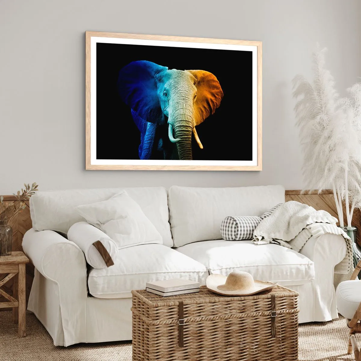 Poster în ramă de stejar deschis - Excentric, nu ciudat - 91x61 cm