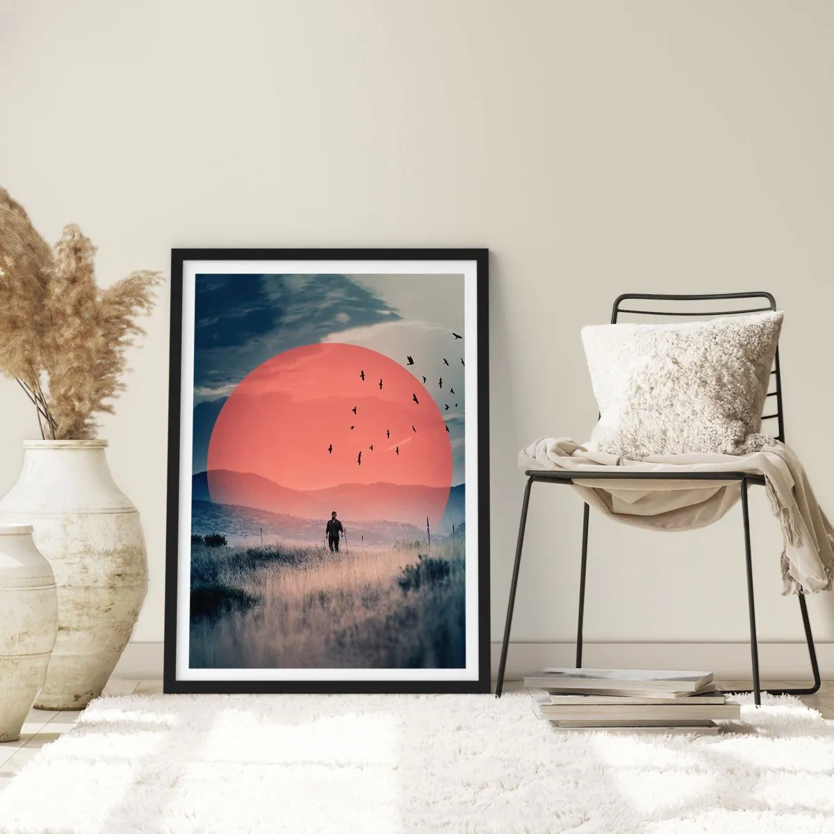 Poster în ramă neagră - Se simt bine acolo unde sunt - 61x91 cm