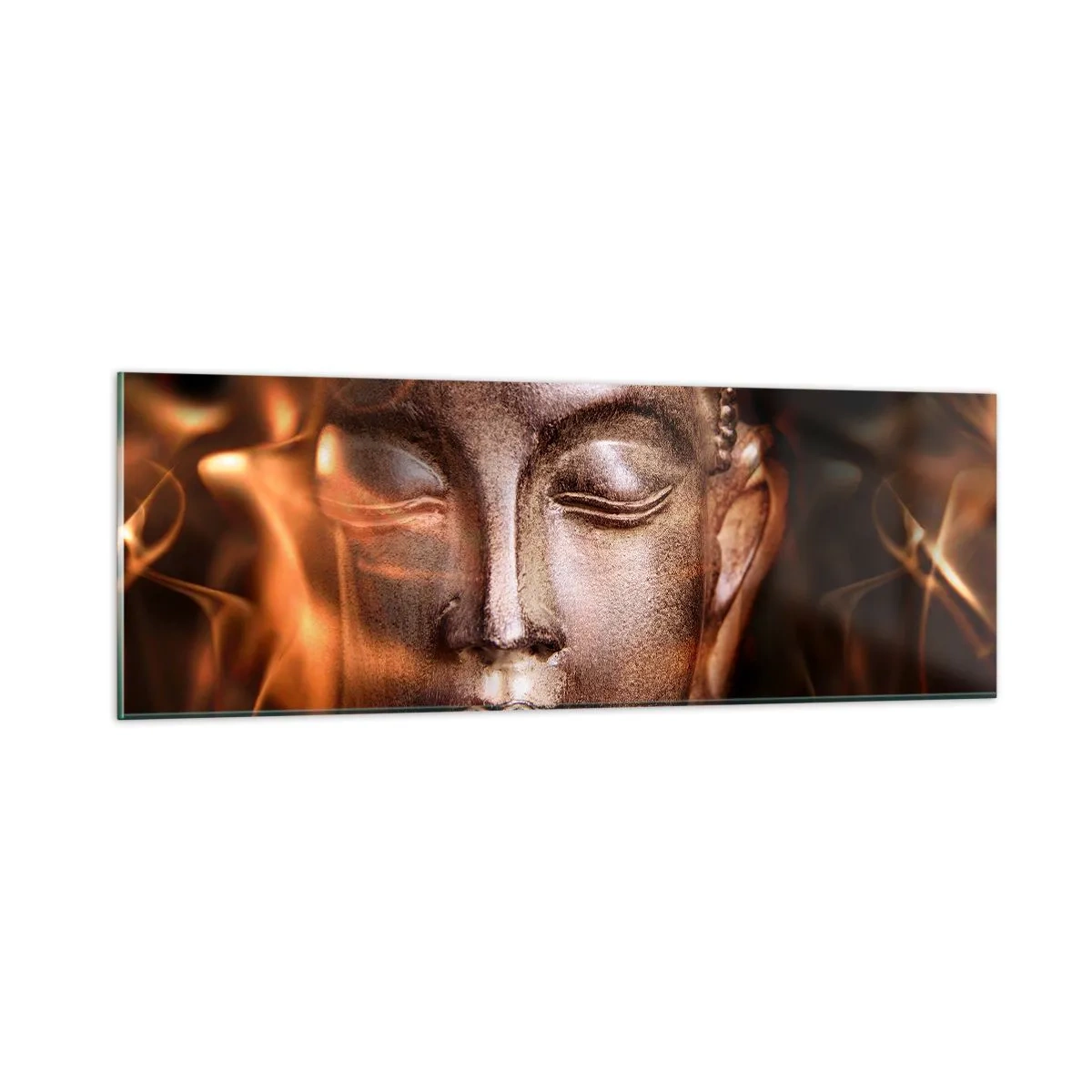 Tablou pe sticlă - Există doar aici și acum - 90x30 cm
