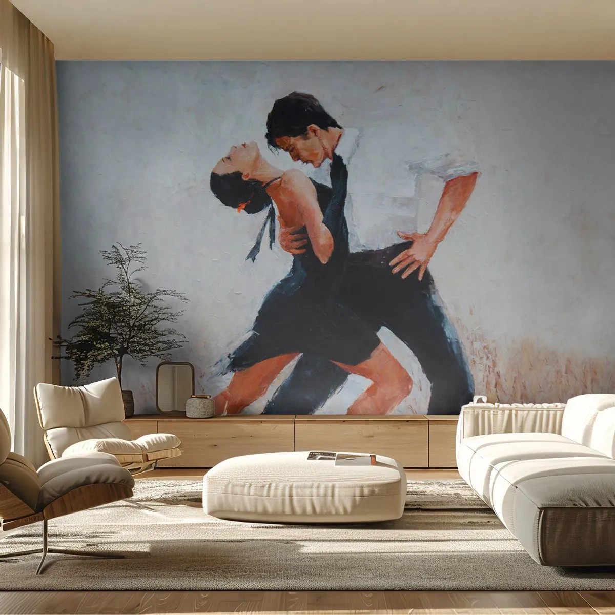 Tapet Autoadeziv Deluxe Sticker - Tangoul visurilor mele - Abstracția, Dans, Tango - 250x175 cm