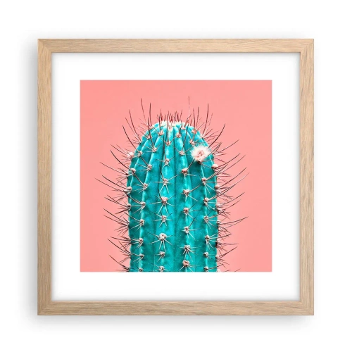 Poster în ramă de stejar deschis - Doar privește - 30x30 cm