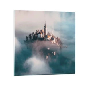 Tablou pe sticlă - Insula de vis - 30x30 cm