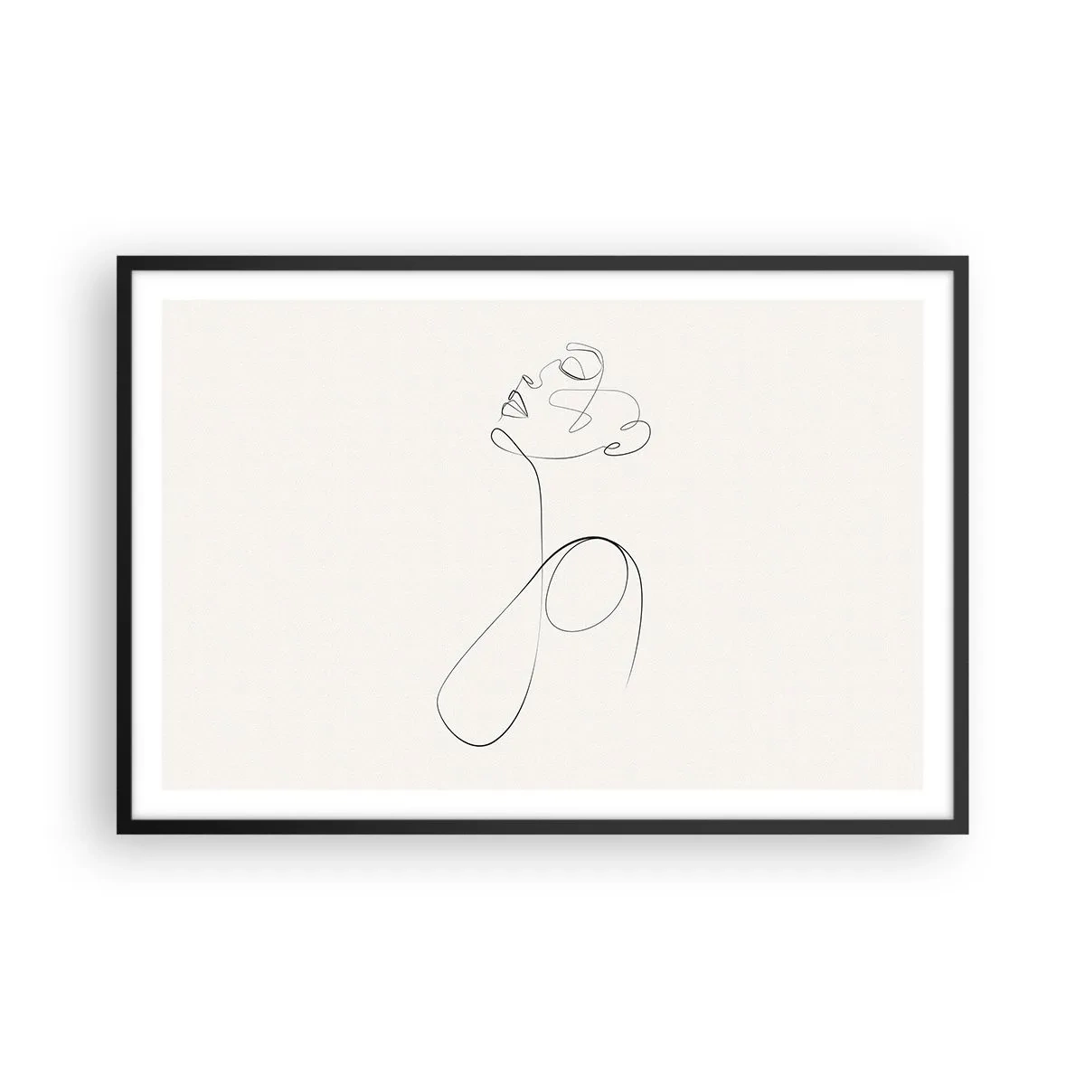 Poster în ramă neagră - Încâlcită în vise - 91x61 cm