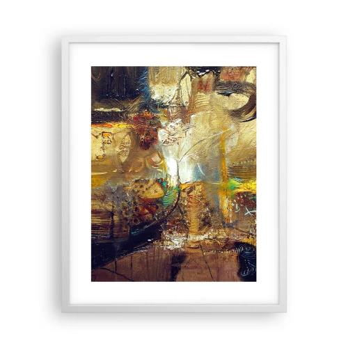 Poster în ramă albă - Rece, călduț, fierbinte - 40x50 cm