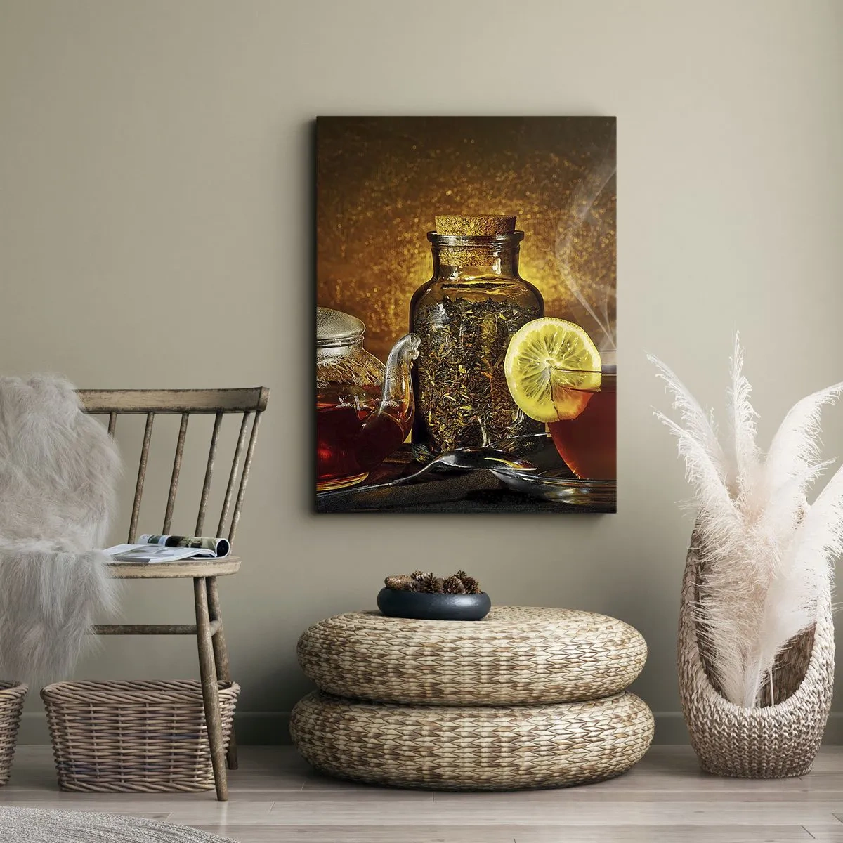 Tablou pe pânză - În stilul maeștrilor olandezi - 65x120 cm