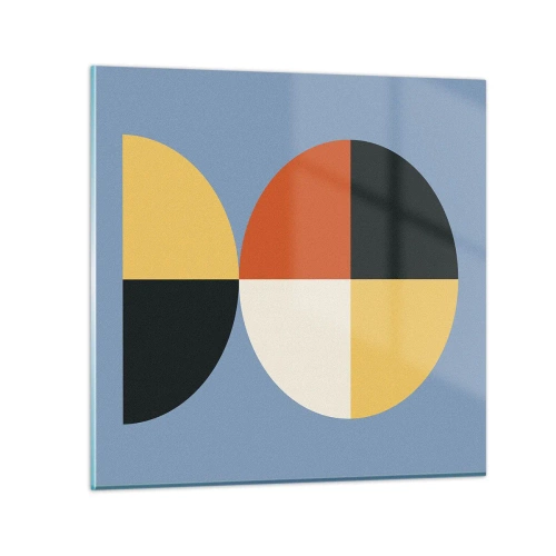 Tablou pe sticlă - Uită-te și numără - 30x30 cm