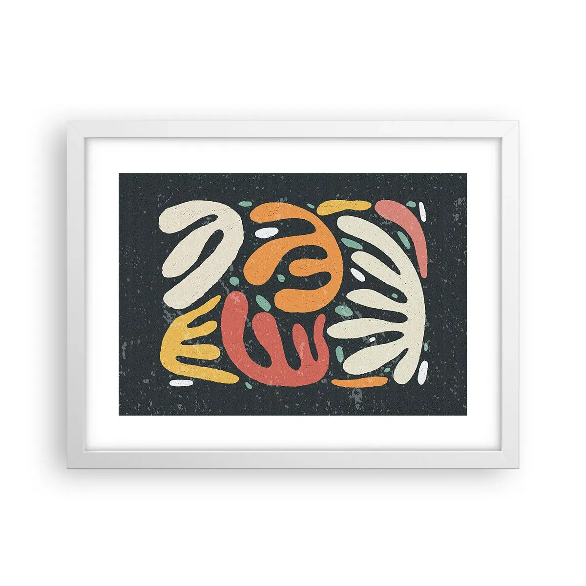 Poster în ramă albă - Compoziție - te-am prins - 40x30 cm