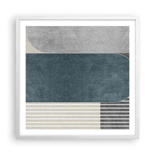 Poster în ramă albă - Compoziție de nivel - 60x60 cm